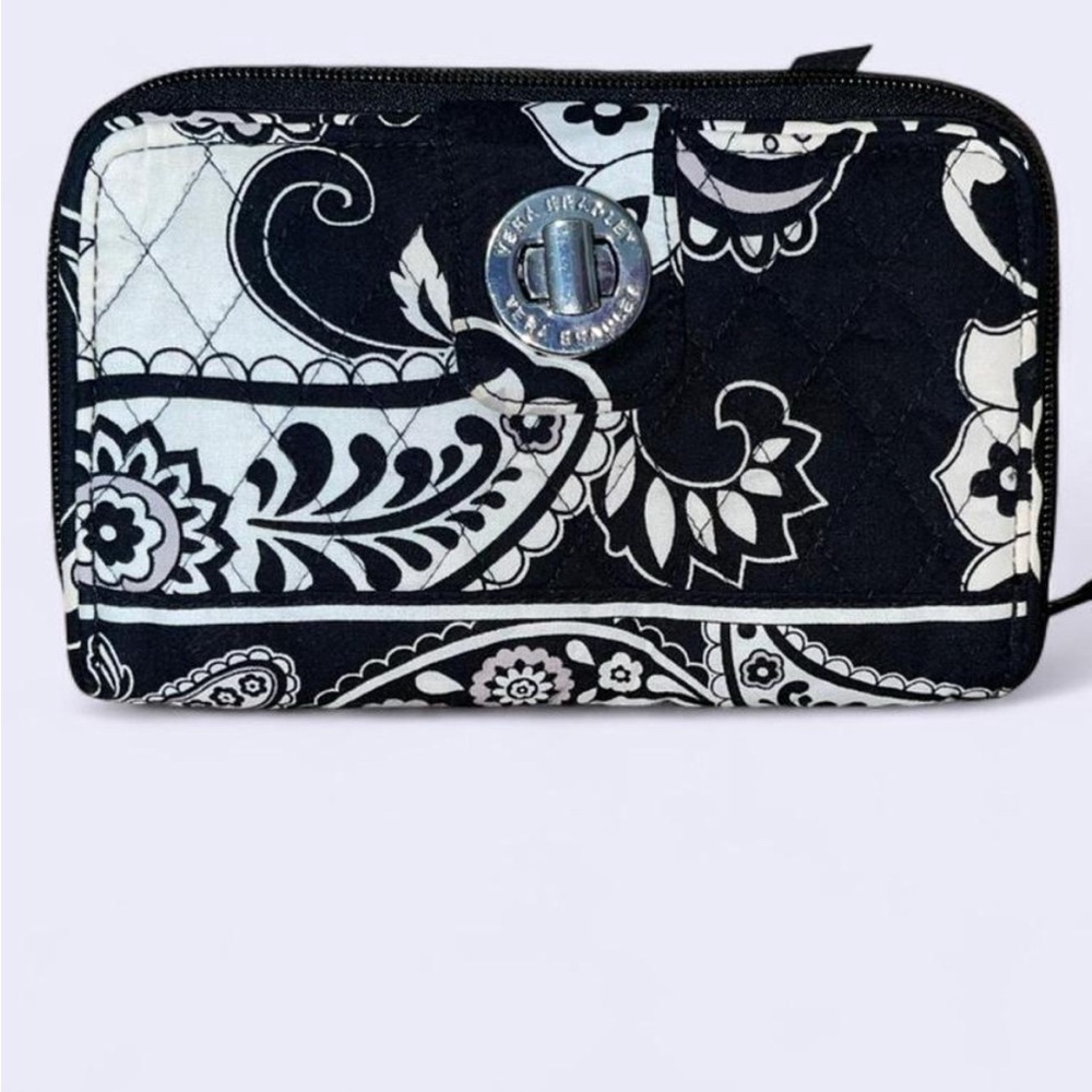 Vera Bradley Black and White Floral Wallet